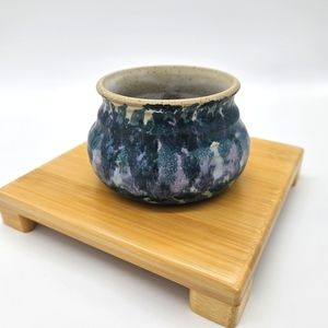 Small Decorative Pot with Beautiful Pattern - Vintage Handmade Studio Pottery